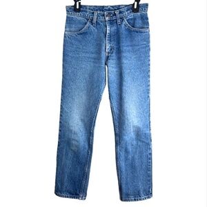 VTG 90s JC Penny Plain Pockets Jean 30x29 Straight Distressed 100% Cotton USA